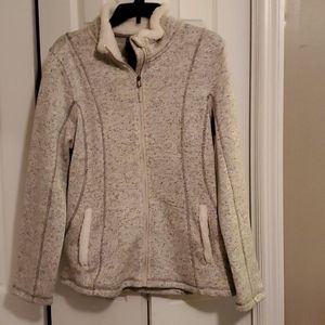 Fleece lined zip up jacket. (Amazing in the cold)